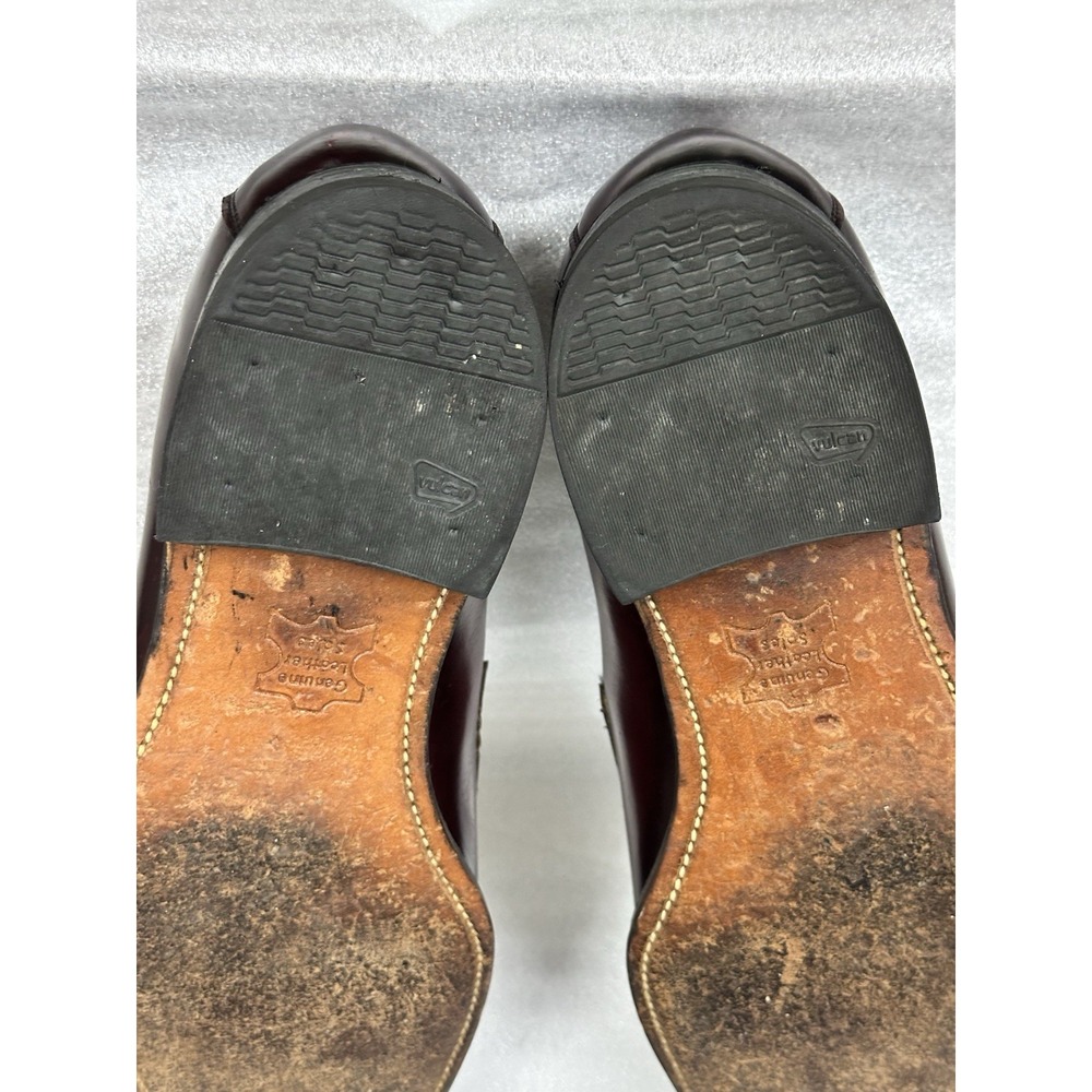 Foot So Port Shoes‎ Comfort Made USA Supreme Size 10 Brown Maroon Slip On - Picture 14 of 14